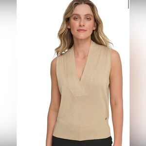 Tommy‎ Hilfiger Metallic Gold Sweater